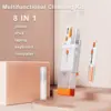 8-in-1 Computer Keyboard Cleaner Brush Kit Phone Holder Camera Phone Tablet Cleaning Tools Earphone Cleaning Pen For Airpod 6