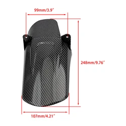 Carbon Fiber Color Rear Fender Mudguard Accessory (Carbon Fiber)