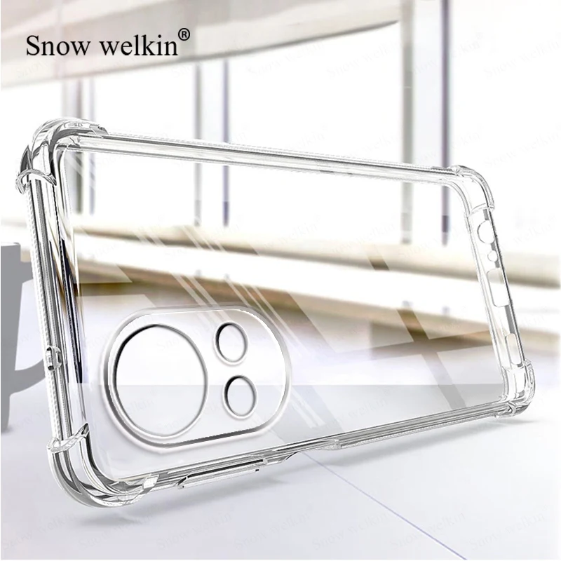 Clear Shockproof TPU Case with Airbag Protection
