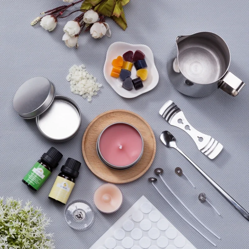 Soy Wax Aromatherapy Candle Making Kit with Essential Oils and Craft Tools