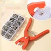 50sets Plier Tool Set Snap Button Kit Pliers Metal Press Studs Tool DIY Clothing Sewing Button Installation Tool Sewing Accessry 1
