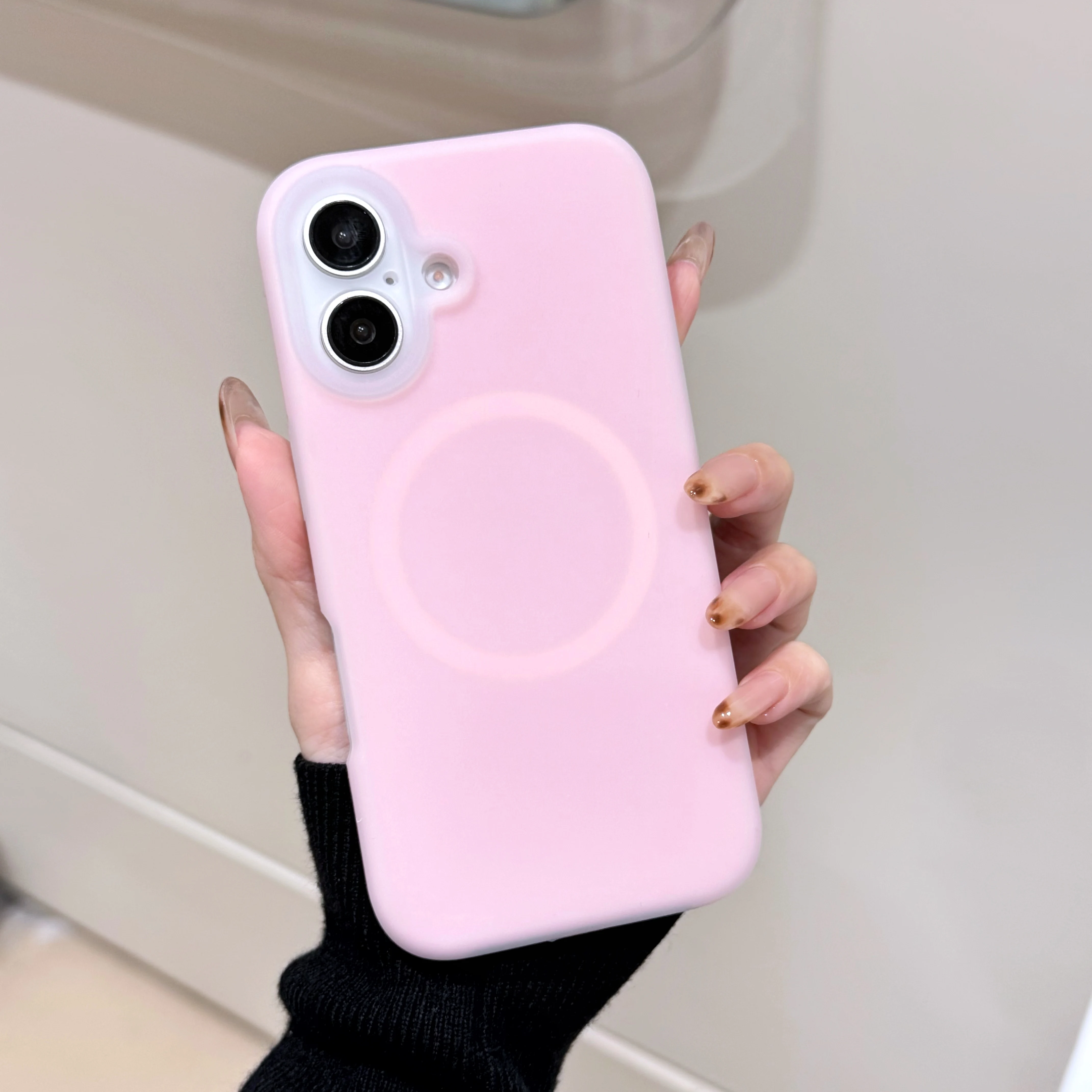 Luxury Chic Jelly Liquid Silicone Magnetic Shockproof Matte Soft Case
