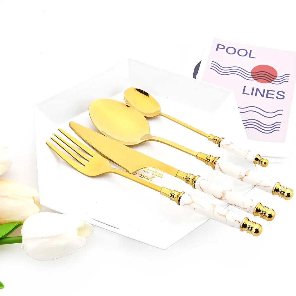 4/16Pcs η ƿ ı  븮   ı  Ļ Į ũ  Flatware ֹ ǰ