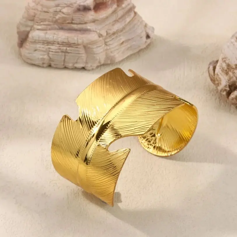 Stainless Steel Bangles For Women Gold Plated