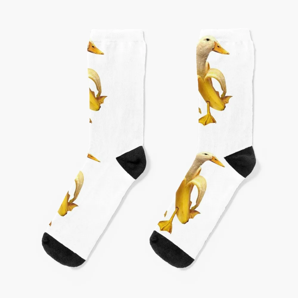 banana duck Socks Men Cycling Socks Compression Socks Men Funny Gift