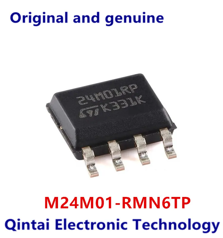 

2Pieces New Original Stock IC Electronic Components M24M01-RMN6TP code: 24M01RP SOIC-8 interfaz I2C EEPROM Memory chip