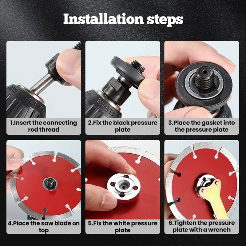 B-T Electric Drill Angle Grinder Connecting Rod Set, Drill Angle Grinder Accessories Tool For Cutting Polish Disc And Polish