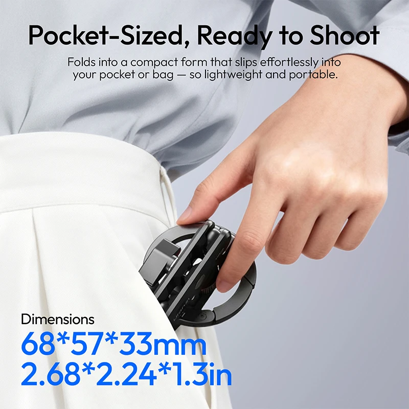 Ulanzi MA56 4-in-1 MagLock Phone Mount / Phone Clamp Mount 360° Rotation for Photography Light Tripod Livestreaming Vlog Shots