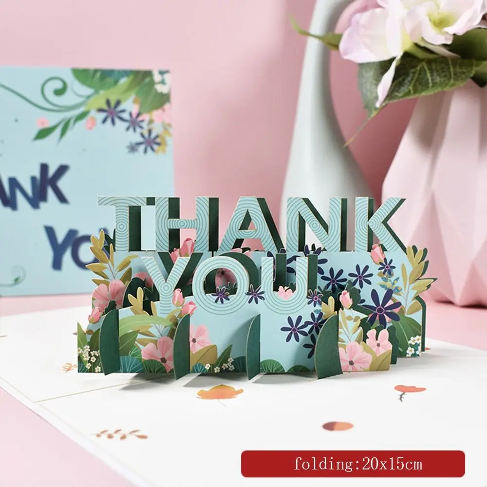 3D Bouquet Card Blessing Card Gift for Mothers Day Mom Wife Teacher's Day Pop Up Flower Greeting  All Occasions