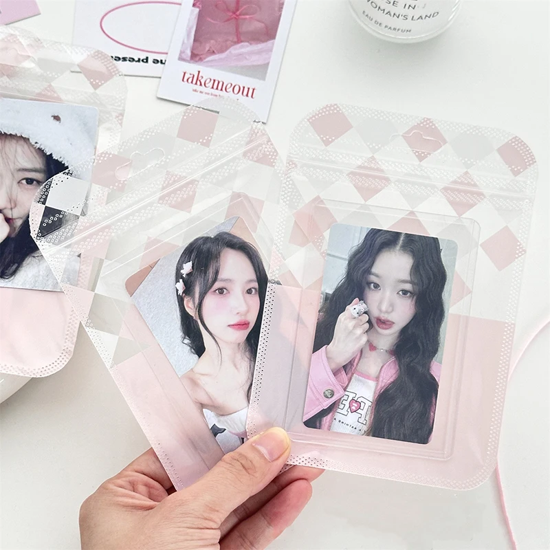 10PCS Self-adhesive Bag Square Card Hand Account Material Paper Packaging Bag Gift Candy Packaging