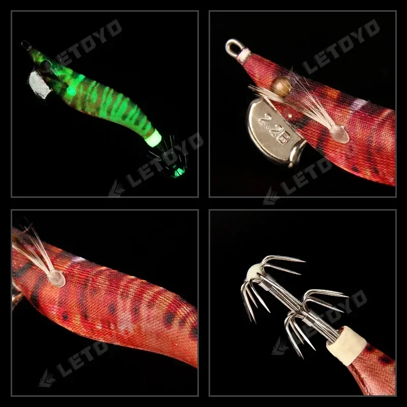 1.8 2.2 2.5 Small EGI Luminous Squid Jig BKK Umbrella Hook Fishing Lure