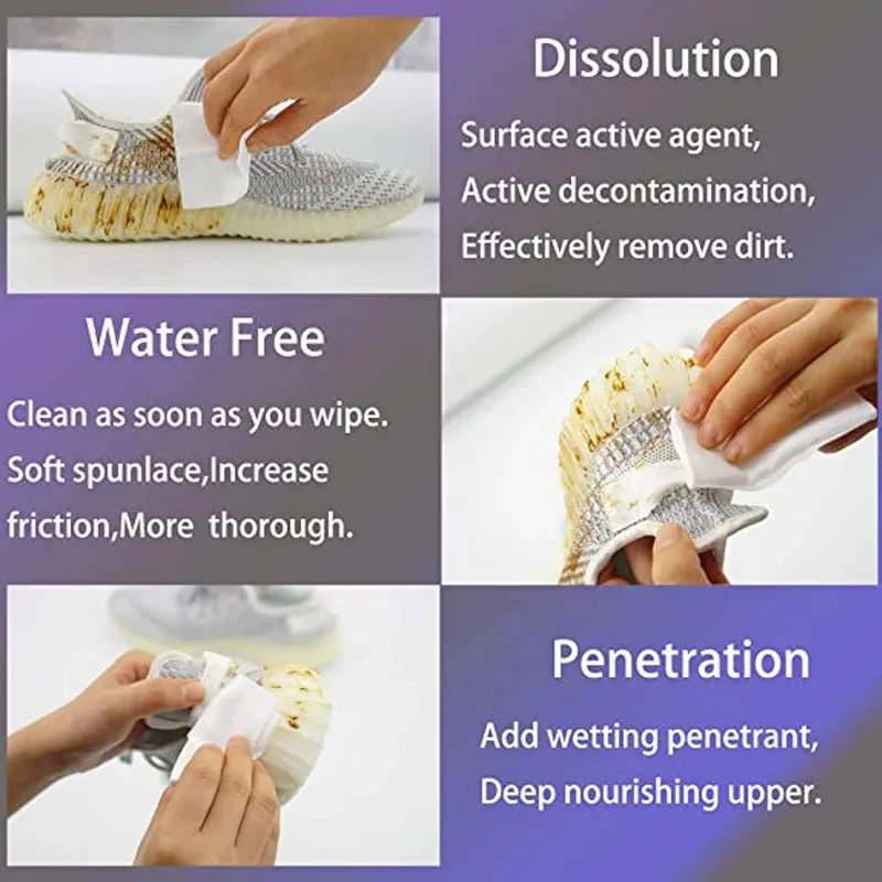Sneaker Cleaning Wipes 12Pcs/Bag