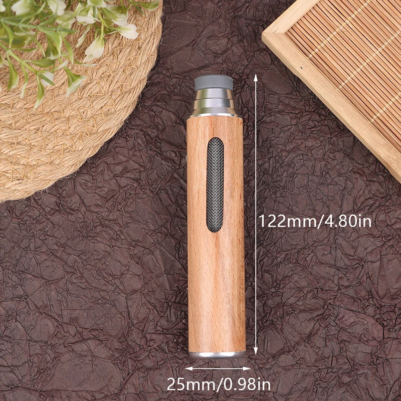 Portable Car Ashtray Mini Car Ashtray Anti Soot-flying Cigarette Cover Anti-ash Luxury Wood Cigarette Holder 6