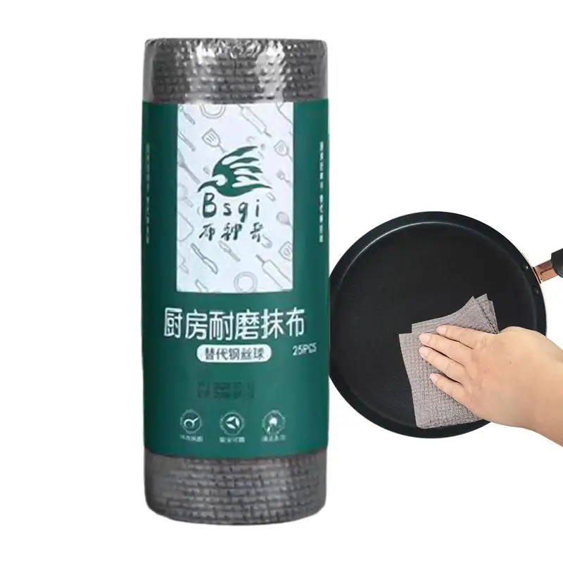 

25pcs Cleaning Rags Portable Water Absorbent Cleaning Wipes reusable Household Cleaning Cloth Handy Cleaning Wipes For Kitchen
