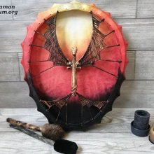 

Shaman Drum Dragon Spirit Music "Tree Of Life" Siberian Drum Spirit Music Handmade Craft Ornament Easter Gifts Home Decor
