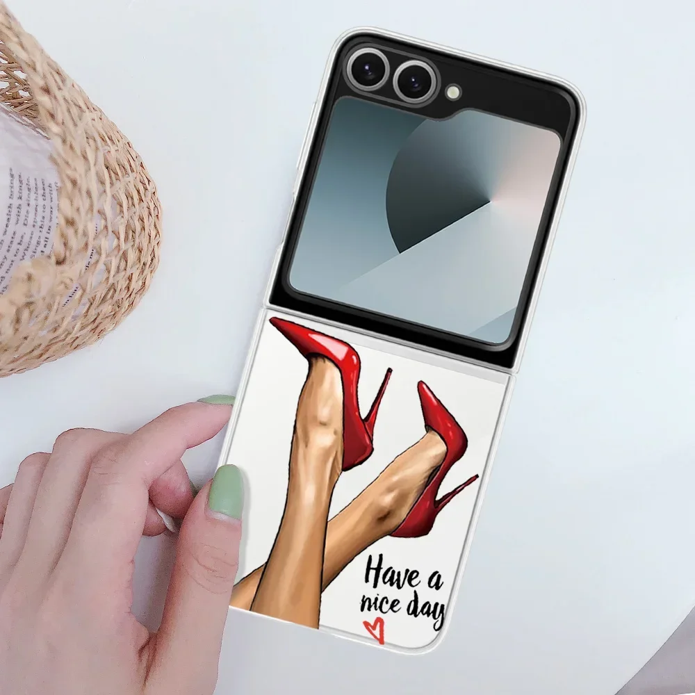 Elegant Transparent Fashion Lady Magazine Phone Case Cover