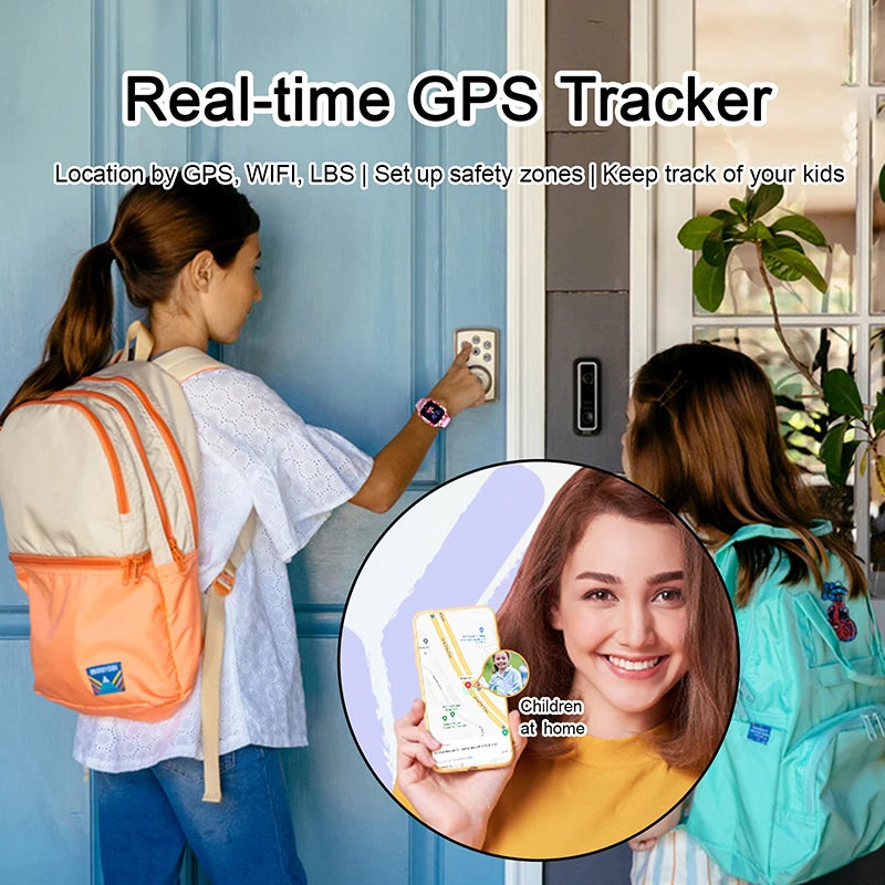 Wonlex 스마트 워치 카메라 장착 어린이 스마트 워치, 4G SOS, GPS 위치 추적기, 영상 통화, 방수, KT22S