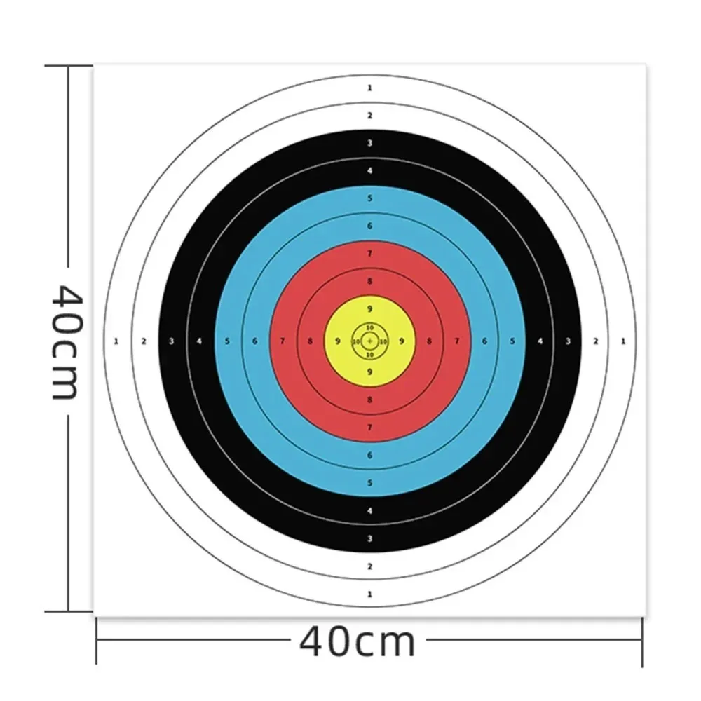 10pcs Profession Archery Targets Paper Face Bow Arrow Gauge Shooting Target Paper Traditional Shooting Accessories