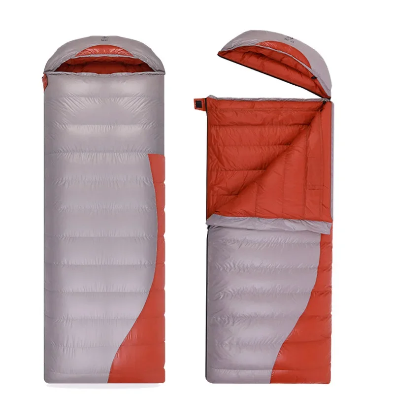 Outdoor Camping Sleeping Bag 800+FP Goose Down Ultralight Winter Warm Portable Hiking Waterproof Down