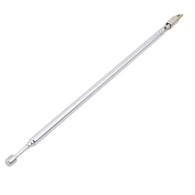 60cm FM Antenna Radio Portable 6 Sections TV Telescopic Rotatable Aerial