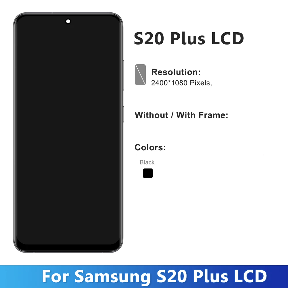 TFT LCD Display Touch Screen Digital Assembly for Samsung Galaxy S20 Plus G985F/DS G986B S20+ Display lcd screen replacement