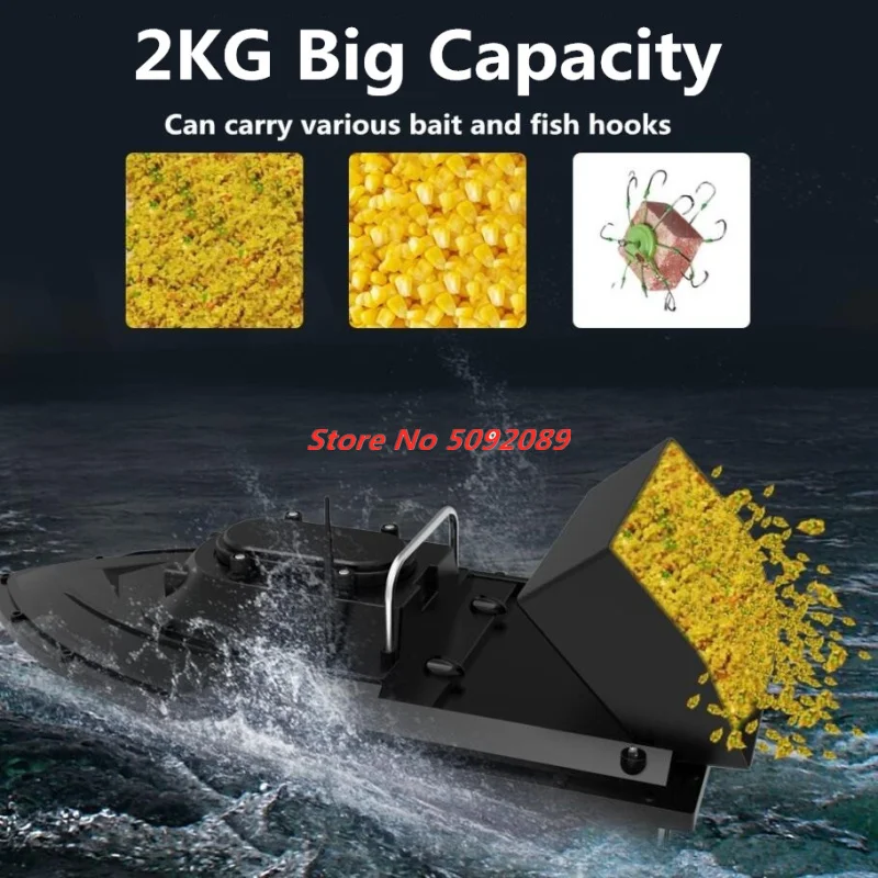 Smart 99 Points GPS Fishing Bait Boat 55CM 12V High Power Nesting Boat GPS Return Unhook Speed Adjust Fixed Speed GPS Bait Boat 4