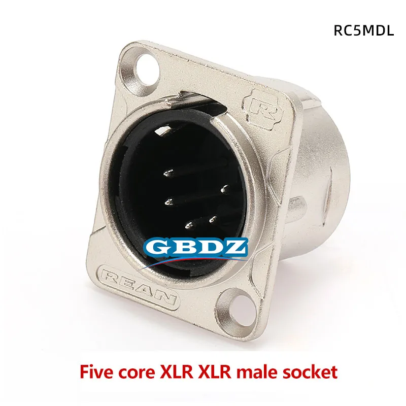XLR 5-poliger Buchsenstecker DMX512 Lichtsteuerung gemeinsam mit RC5FDL-B RC5MDL-B – Detail 6