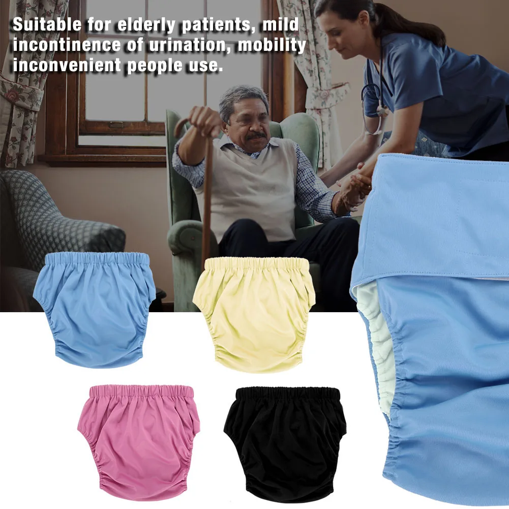 4 Colors Adult Cloth Diaper Reusable Washable Adjustable Large Nappy new 4