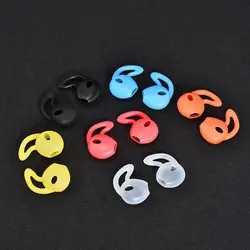 Soft Silicone Earbud Tips and Anti-Slip Earhooks with Protective Case Cover for 6Pairs (Mixed Color)