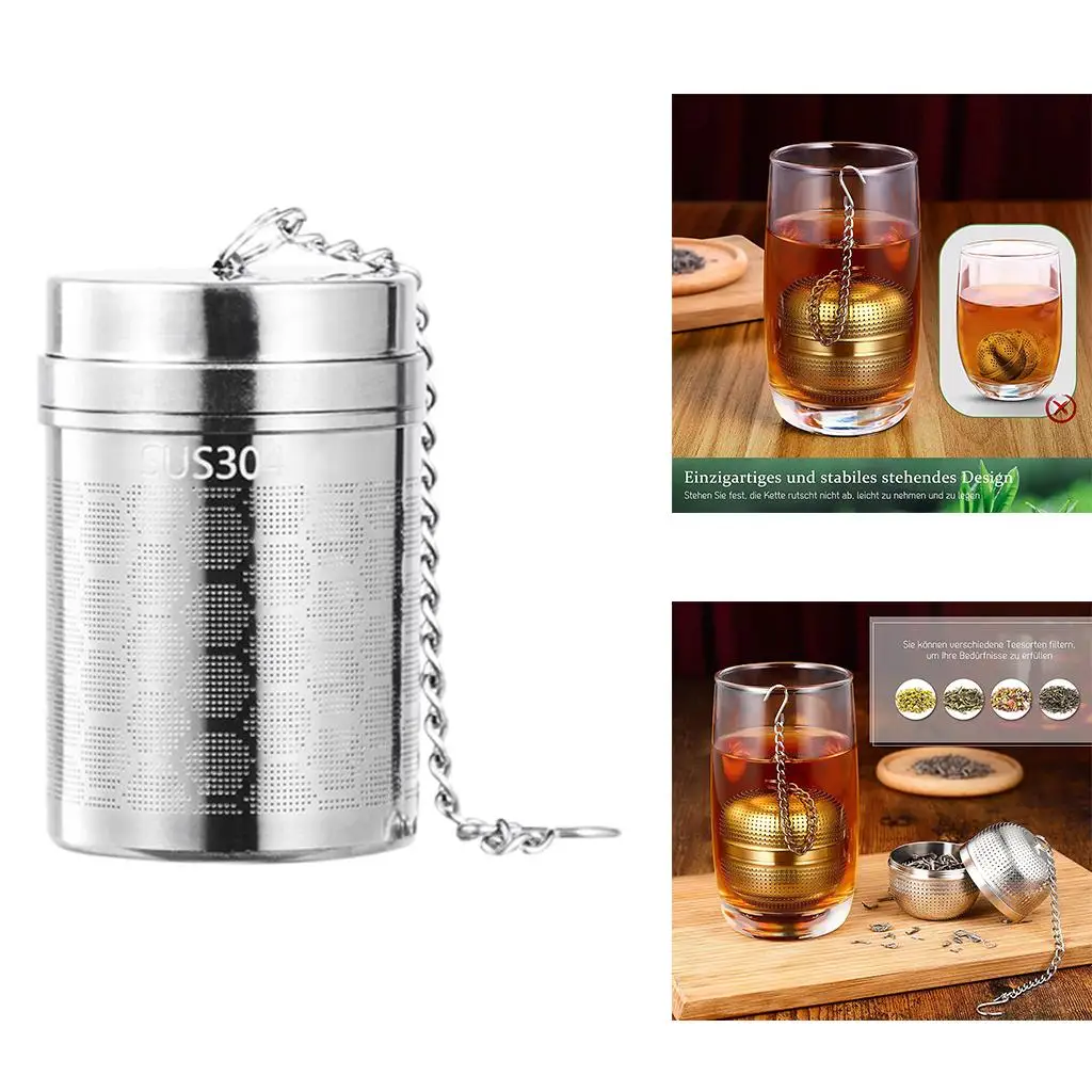 Premium Tea Filters for Loose Tea for Most Mug Teapots Kettle with Chain