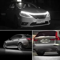 New LED Car Hood Decorative Light Strip With Start Scan Meteor Dynamic Car Daytime Running Light  With Turn Signal Lamp 12V 5