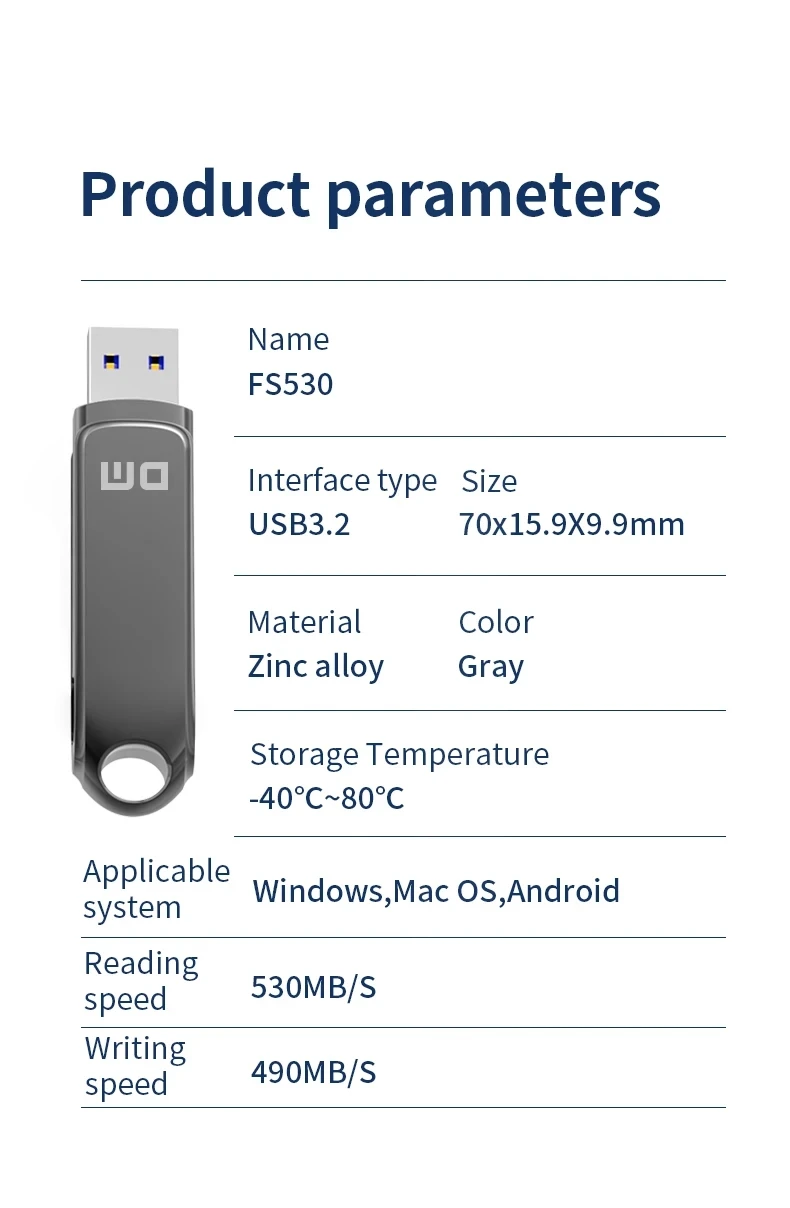 velocidade de transferência, tipo C, 128GB, 256GB, 512GB, 500 Mbps, 500 Mbps