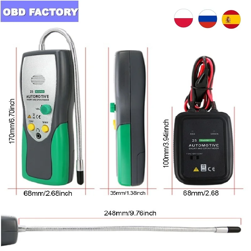 DY25 Automotive Short&ampOpen Circuit Finder Tester Cable Tracker Repair Tool Car Tracer Diagnose Tone Line |