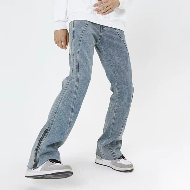 Destroyed Jeans With Ankle Zipper – Obscured Boutique
