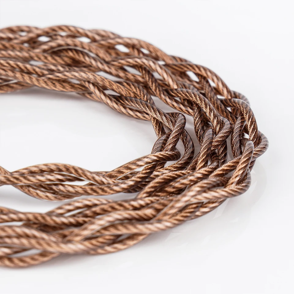 NICEHCK EpicCuAg 6N ECAP 純銀 + 合金銅 HiFi IEM ケーブル OFC