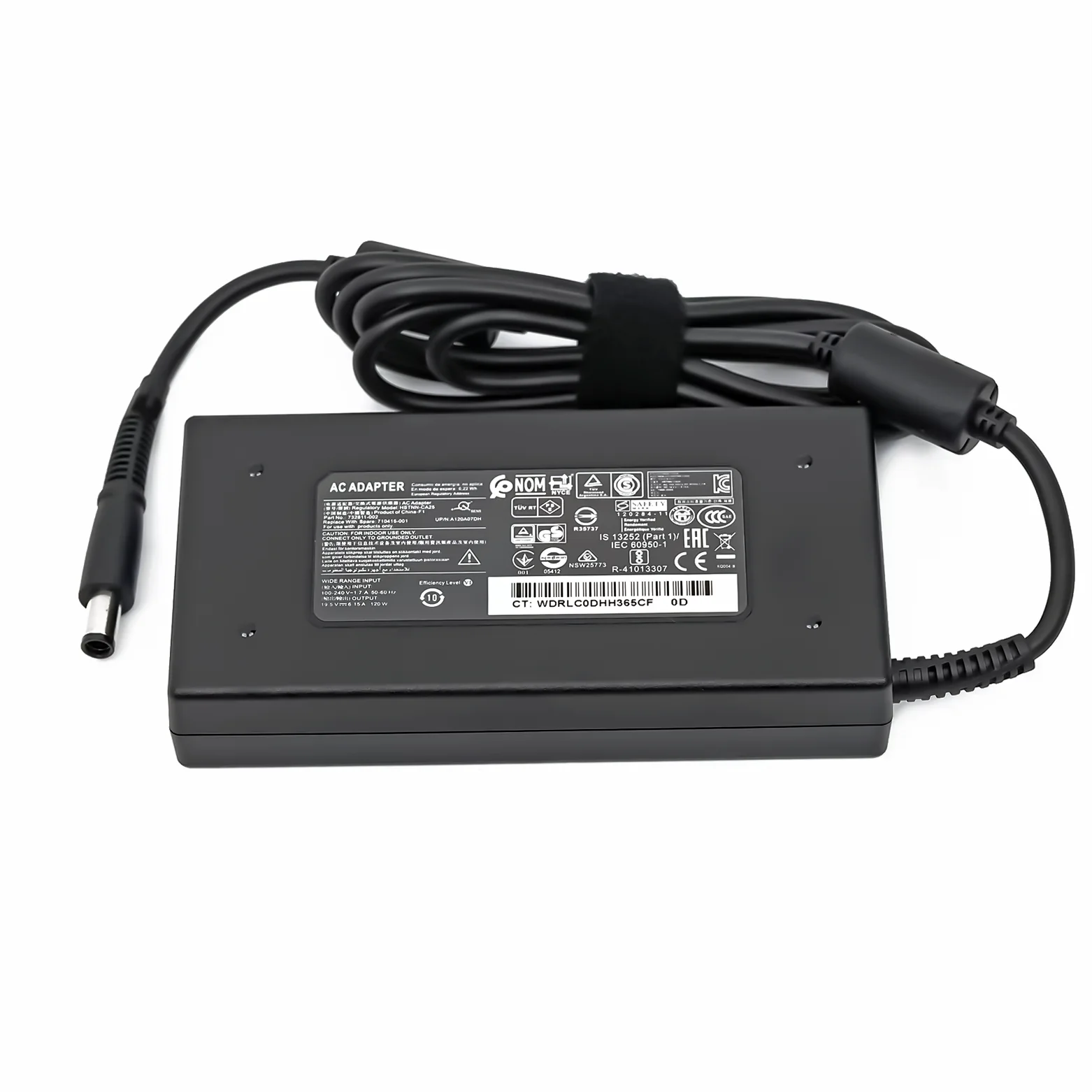 19.5V 6.15A 120W 노트북 어댑터 HP 치코니 엔비 17t-1000 17t-1100 17t-2000 709984-001 DV6 HSTNN-DA25 LA25 노트북 충전기