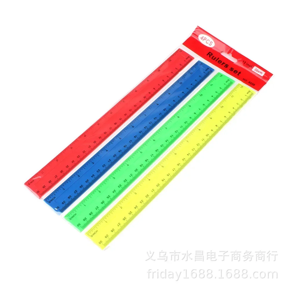 DJJGXAN 30 Cm Plastic Rulers With Centimeters, Folded 15cm Long For Office, Easy To Read Metric Rule Set, 1 Pack - View #6