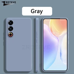 Silky Liquid Silicone Soft Shockproof Phone Case by ZROTEVE for Meizu 20 Pro (GRAY)