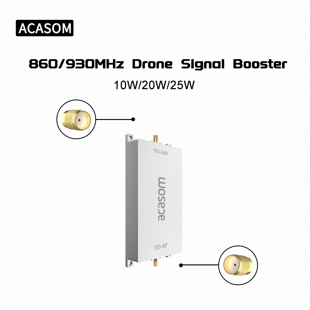 MMIC Amplifier 868MHz 915MHz 10W 20W Drone FPV Signal Amplifier Extender Signal Booster Drone Range Extender Tarot FPV Image Transmission