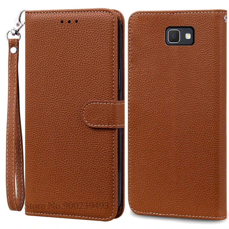 Leather Wallet Flip Cover for Samsung Galaxy J7 Prime