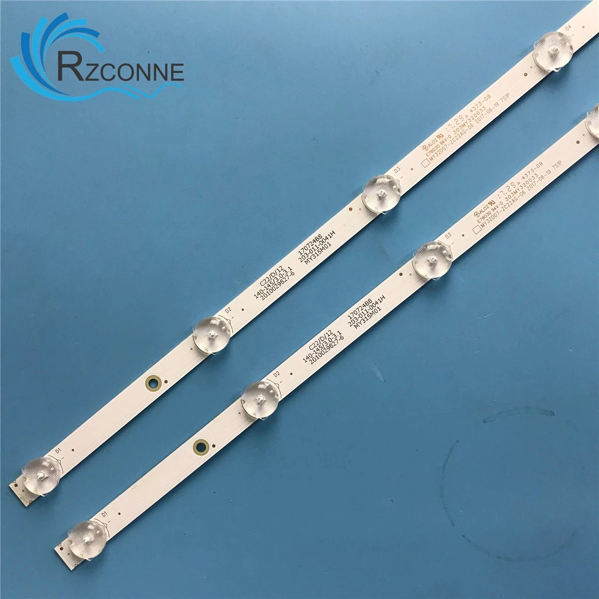 폴라로이드 PTV32DS00Z 용 LED 백라이트 스트립 7 램프, 32GSR3000FB 210-108-1158H MY32D07-ZC22AG-06 303MY320033 K32DLM7H, 590mm