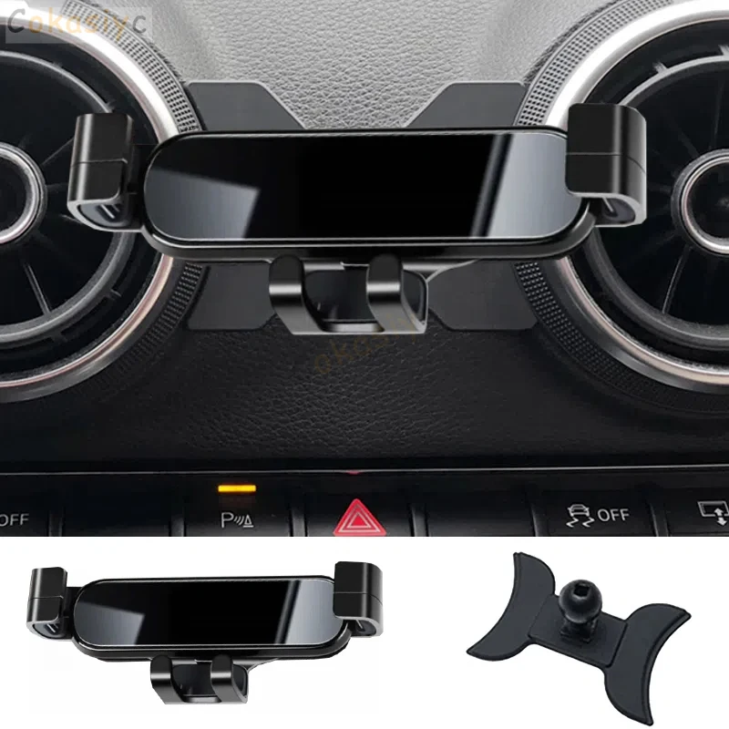 Car Phone Holder For Audi A3 S3 RS3 8V 8P Q2 GAB SQ2 A1 8X Sportback Gravity Navigation Bracket Outlet Clip Support Bracket