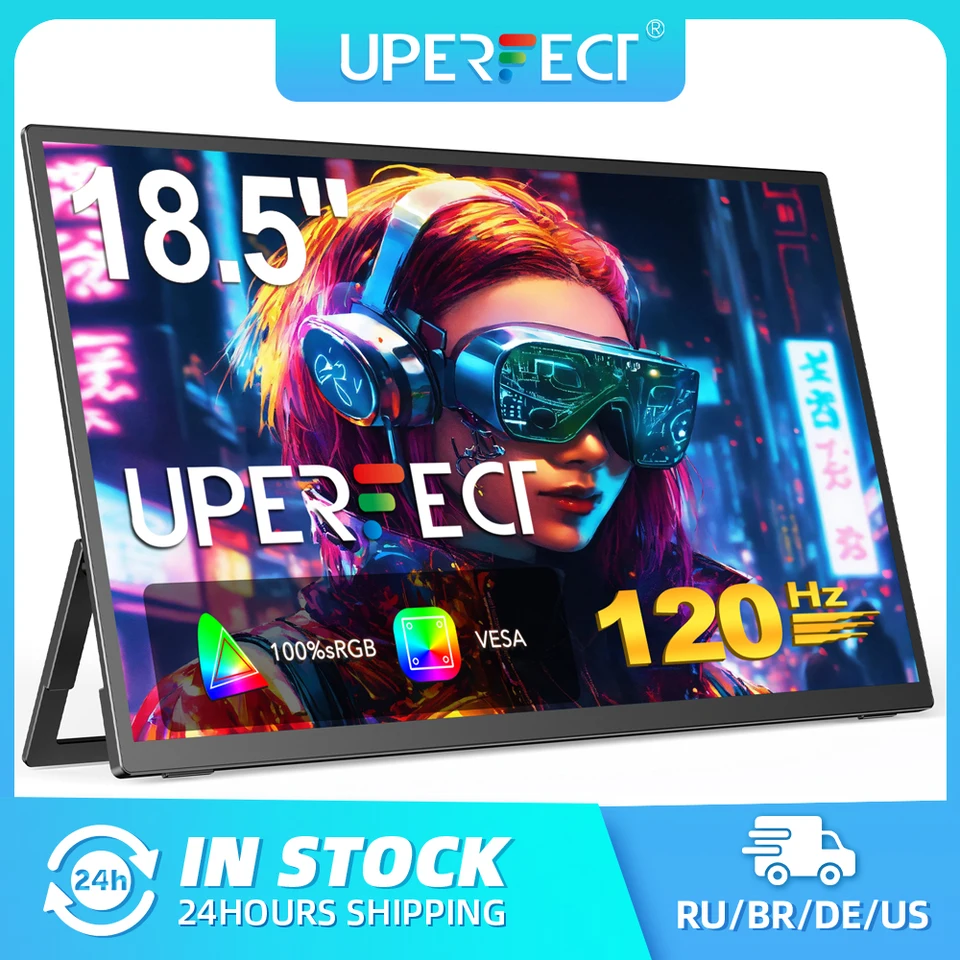 UPERFECT 18.5インチ120Hz FHD IPS 自立型スタンド Amazon.co.jp: UPERFECT モバイルモニター 18.5インチ 120Hz