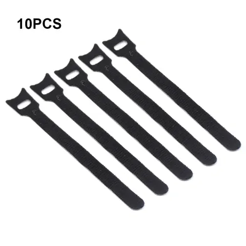 1.2X15CM Reusable Cable Nylon Strap Black Cable Cord Hook and Loop Ties Tidy Organiser for Cable Winder Colorful