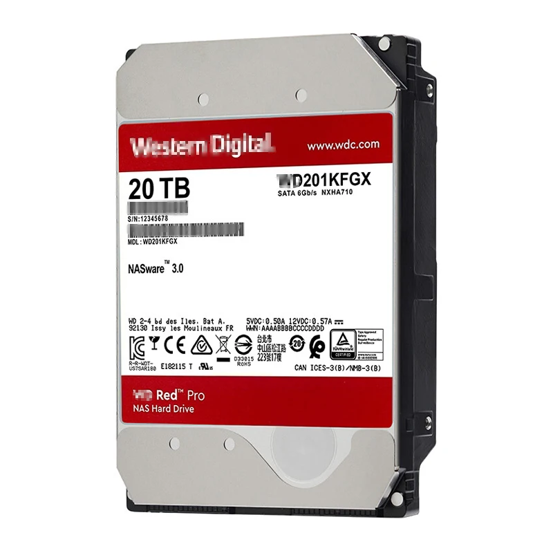 

High Capacity 20Tb Red Pro Nas Hdd 2Tb 4Tb 6Tb 8Tb 10Tb 12Tb 14Tb 16Tb 18Tb 20Tb Hdd Internal Hard Drive Disk