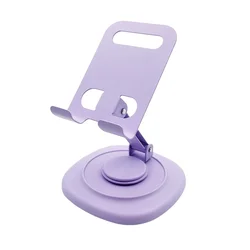 360° Rotating Adjustable Foldable Desktop Phone Stand (Purple)