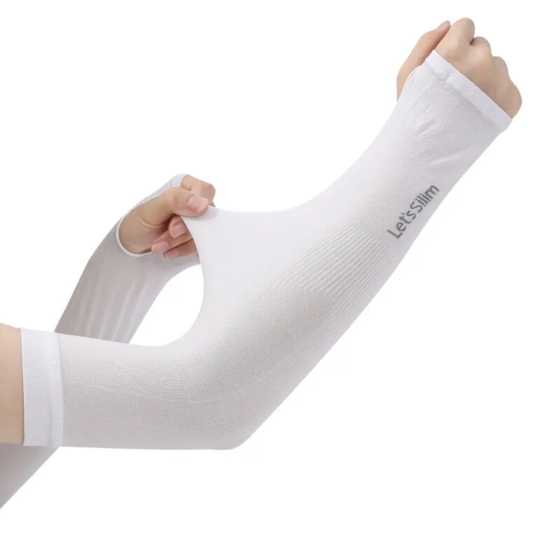 Ice Arm Sleeves 2 Pairs Ice Silk Sleeves For Men And Women Outdoor Uv Protection Cycling Arm Sun Screen Protection