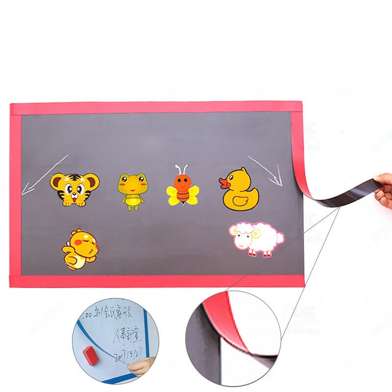 1-Meter Colorful Flexible Magnetic Craft Tape, 25mm x 1mm, for DIY and Teaching Projects