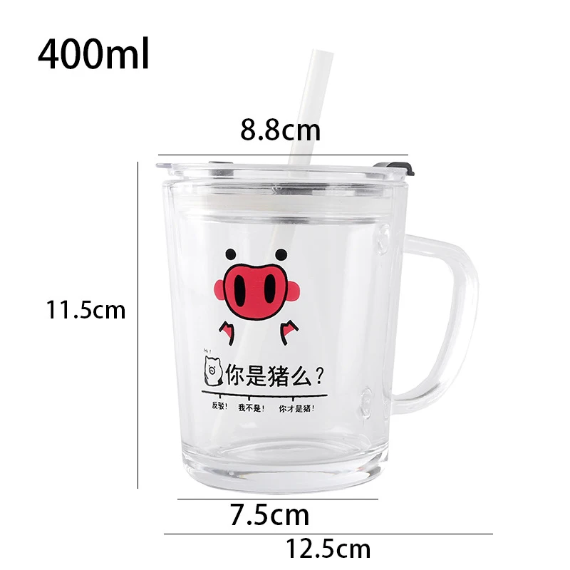 Café,Tasse à lait en verre Transparent japonais,avec cuillère et plat Café,Tasse à lait en verre Transparent japonais,avec cuillère et plat
