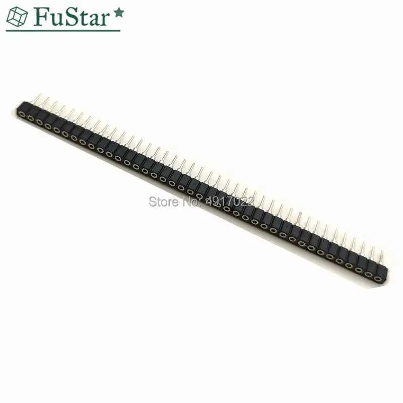 thumbnail image 2 of 10pcs 40-Pin Female Round Pin Header Socket Strips – Tin PCB Breakable Connectors For DIY Electronics 2 of 12